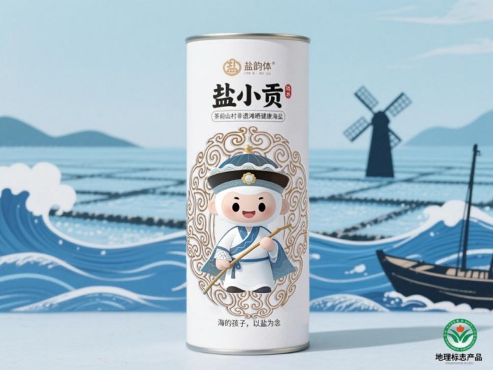 盐小贡圆罐包装概念图